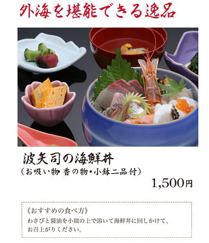 外海を堪能できる逸品